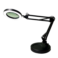 10X Magnifying Glass Desk Light Magnifier LED Lamp Reading Lamp With Base