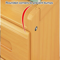 Wooden Hall Stand Floor Coat Rack with Drawer Modern Minimalist Style