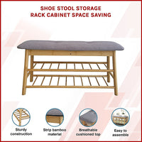 Shoe Stool Storage Rack Cabinet Multifunctional Space Saving