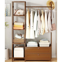 100cm Clothes Rack Stand Storage Shelves Modern Coat Tree