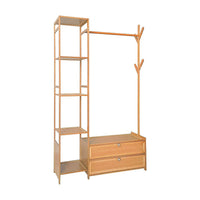 165x100cm Clothes Rack Stand Storage Shelves Modern Coat Tree