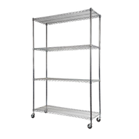 Modular Wire Storage Shelf 1200 x 450 x 1800mm Steel Shelving