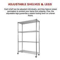 Modular Wire Storage Shelf 1200 x 450 x 1800mm Steel Shelving