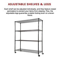 Modular Wire Storage Shelf 1200 x 450 x 1800mm Steel Shelving