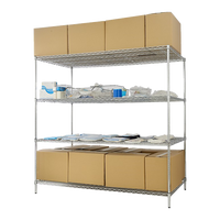 Modular Wire Storage Shelf 1500 x 600 x 1800mm Steel Shelving