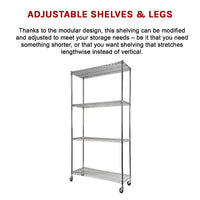 Modular Wire Storage Shelf 900 x 350 x 1800mm Steel Shelving