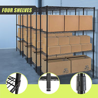 Modular Wire Storage Shelf 1500 x 450 x 1800mm Steel Shelving