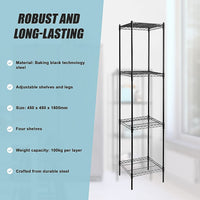 Modular Wire Storage Shelf 450 x 450 x 1800mm Steel Shelving