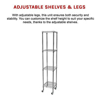 Modular Wire Storage Shelf 450 x 450 x 1800mm Steel Shelving