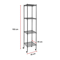 Modular Wire Storage Shelf 450 x 450 x 1800mm Steel Shelving