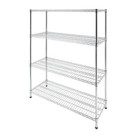 Modular Wire Storage Shelf 1500 x 350 x 1800mm Steel Shelving