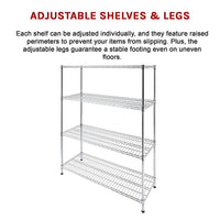 Modular Wire Storage Shelf 1500 x 350 x 1800mm Steel Shelving