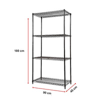 Modular Wire Storage Shelf 900 x 450 x 1800mm Steel Shelving