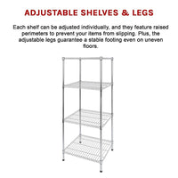 Modular Wire Storage Shelf 350 x 350 x 1800mm Steel Shelving