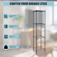 Modular Wire Storage Shelf 350 x 350 x 1800mm Steel Shelving