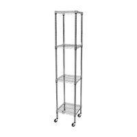 Modular Wire Storage Shelf 350 x 350 x 1800mm Steel Shelving