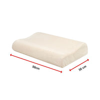 Pure Natural Latex Sleep Pillow Spine Support 30 x 50cm