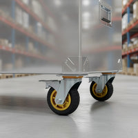 Castor Wheels 4 x 6" 150mm Swivel Silent Caster 2 Brakes 800KG