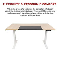 Standing Desk Electric Motorised Computer Desk Height Adjustable Sit Stand Table