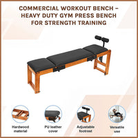 Commercial Workout Bench – Heavy Duty Gym Press Bench for Strength Training