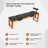 Commercial Workout Bench – Heavy Duty Gym Press Bench for Strength Training