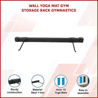 Wall Yoga Mat Gym Storage Rack Gymnastics