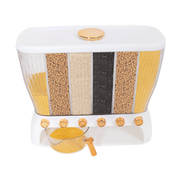 6 Grids Dispenser Storage Container Rice Cereal Beans Grain