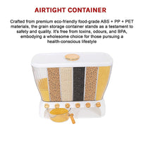 6 Grids Dispenser Storage Container Rice Cereal Beans Grain