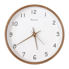 10" Clock Wooden Modern Wall Art
