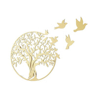 Metal Tree of Life Wall Art 7 Flying Birds Wall Sculpture