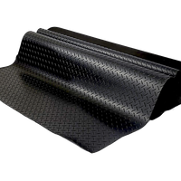 Garage Floor Mat Diamond Plate PVC Vinyl Flooring Rolls Non-Slip 2.5mm Thick