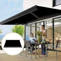 5.5m x 3.0m Retractable Folding Arm Awning Heavy Duty Full Cassette Motorised