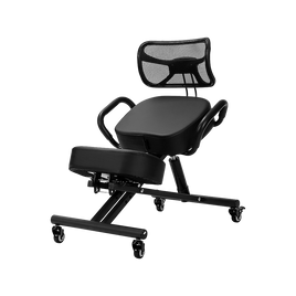 Ergonomic Kneeling Posture Chair with Backrest Adjustable Height and Casters