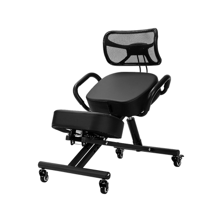 Ergonomic Kneeling Posture Chair with Backrest Adjustable Height and Casters
