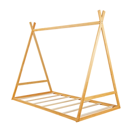 Kids Tent Montessori Toddler Floor Bed Wooden Bedframe