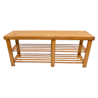 Bamboo Shoe Rack Wooden Bench Storage Organiser Cabinet Holder Stool