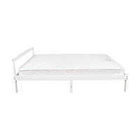 Double Wooden Bed Frame Home Furniture White