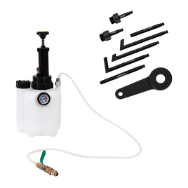 3L Transmission Oil Filling System Fluid Pump Manual Tool With 8pc ATF Adaptors