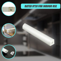 10 x 1M V-Style Aluminium LED Strip Light Channels for Cabinet Lighting