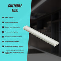 10 x 1M U-Style Aluminium LED Strip Light Channels for Cabinet Lighting