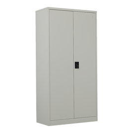 Two-Door Metal Cabinet Shelf Storage for Home Office Gym