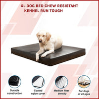 XL Dog Bed Chew Resistant Heavy Duty Kennel Run Tough Robust Durable