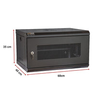 19" 6U Wall Mount Network DVR NVR Data Cabinet Enclosure