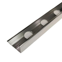 10 x Tile Trim Heavy Duty L Shaped Edge Aluminium 10mm