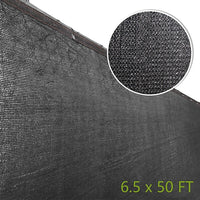 15m x 2m Black Fence Windscreen Privacy Screen Shade Cover Fabric Mesh Garden