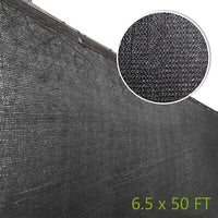 15m x 2m Fence Windscreen Privacy Screen Shade Cover Black Fabric Mesh Garden