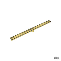 900mm Tile Insert Bathroom Shower Brushed Brass Grate Drain w/ Centre outlet Floor Waste