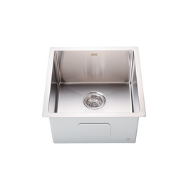 450x450mm Handmade Stainless Steel Undermount / Topmount Kitchen Laundry Sink with Waste