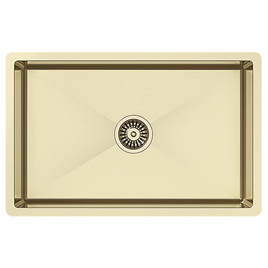 700x450mm Handmade Stainless Steel Undermount / Topmount Kitchen Laundry Sink with Waste