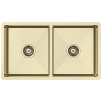 775x450mm Handmade Stainless Steel Undermount / Topmount Kitchen Laundry Sink with Waste